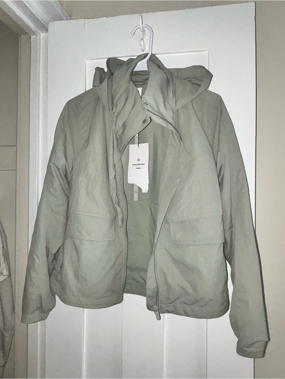 Hooded Lululemon Jacket in Sage Green